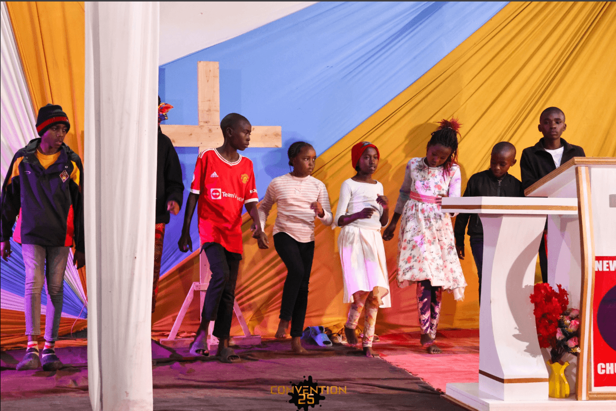 Children gathering